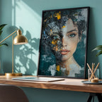 Alivia-Arts IN PIECES – Schönheit im Zerfall - Gerahmte Leinwand