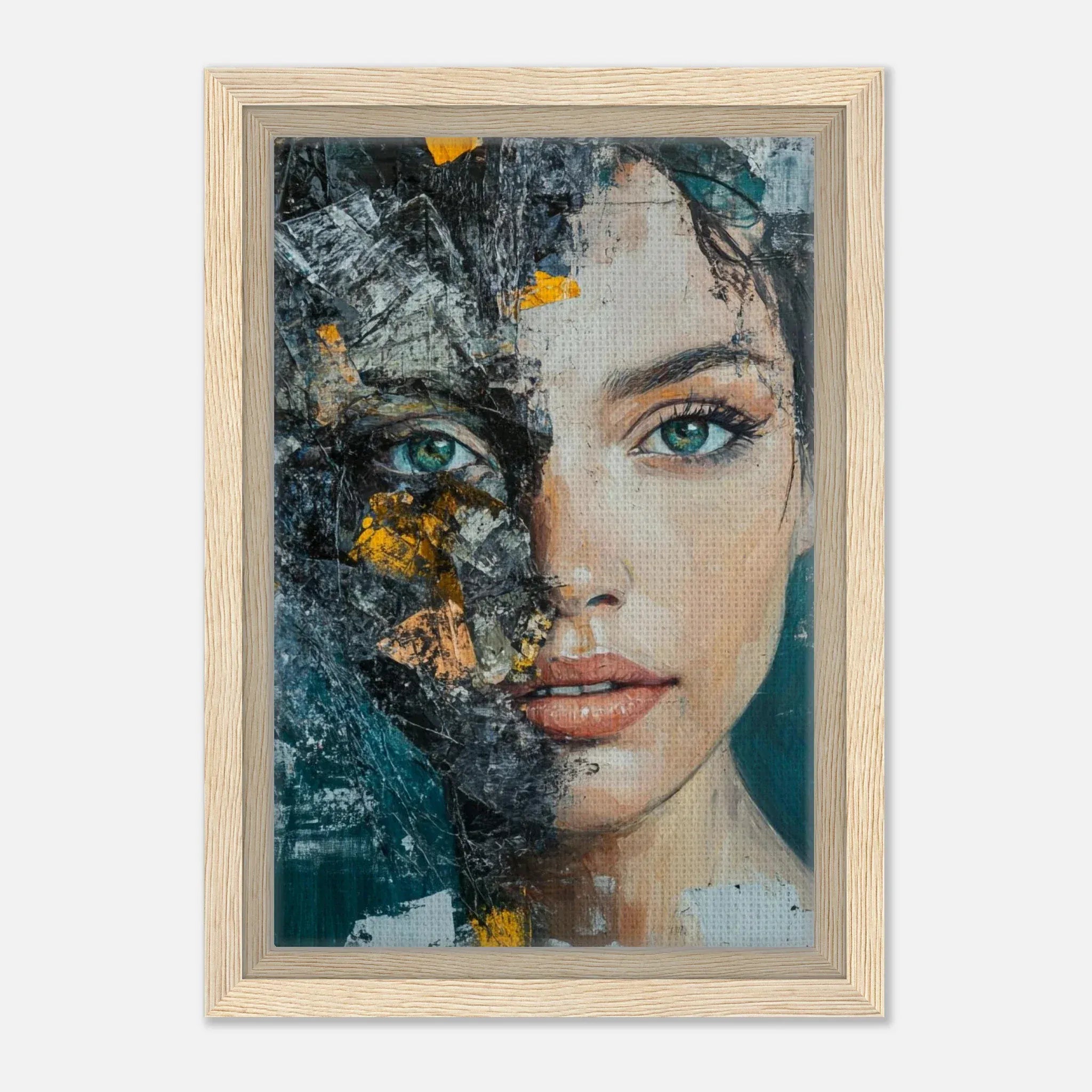 Alivia-Arts IN PIECES – Schönheit im Zerfall - Gerahmte Leinwand