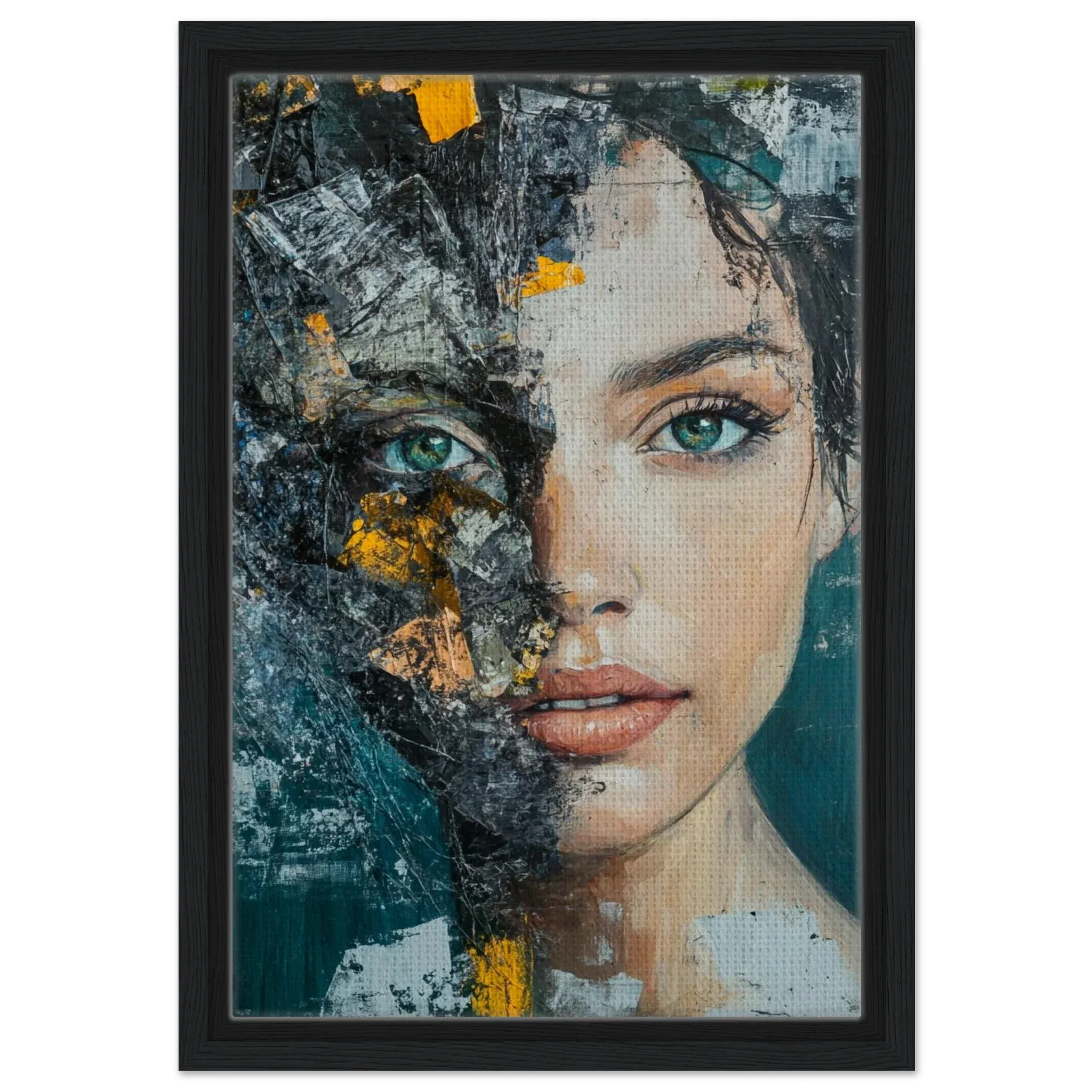 Alivia-Arts IN PIECES – Schönheit im Zerfall - Gerahmte Leinwand