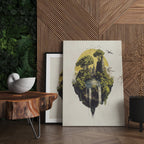 Alivia-Arts ISLE OF STILLNESS – Wo Erde fliegt - Gerahmte Leinwand