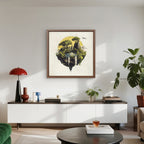 Alivia-Arts ISLE OF STILLNESS – Wo Erde fliegt - Gerahmte Leinwand