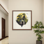 Alivia-Arts ISLE OF STILLNESS – Wo Erde fliegt - Gerahmtes Poster