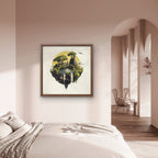 Alivia-Arts ISLE OF STILLNESS – Wo Erde fliegt - Gerahmtes Poster