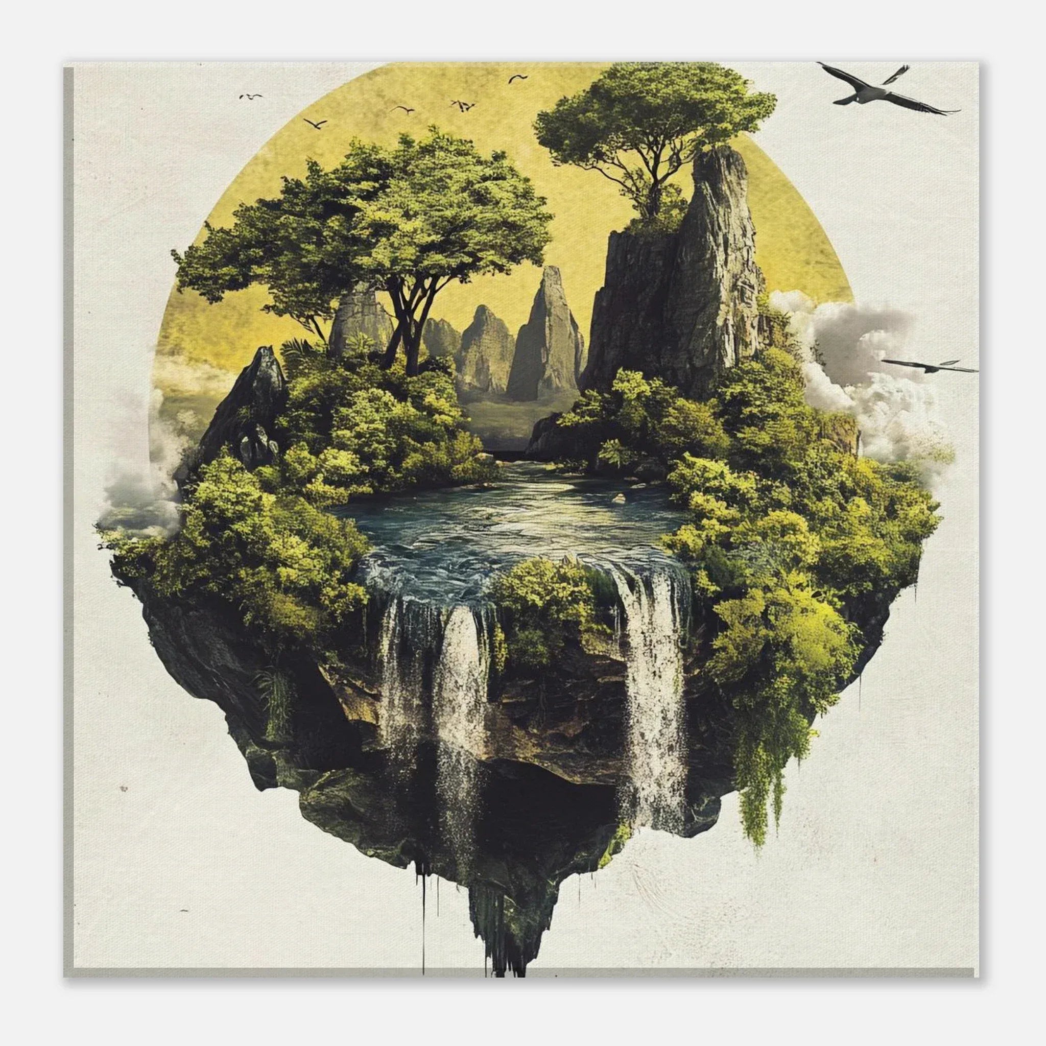 Alivia-Arts ISLE OF STILLNESS – Wo Erde fliegt - Leinwand