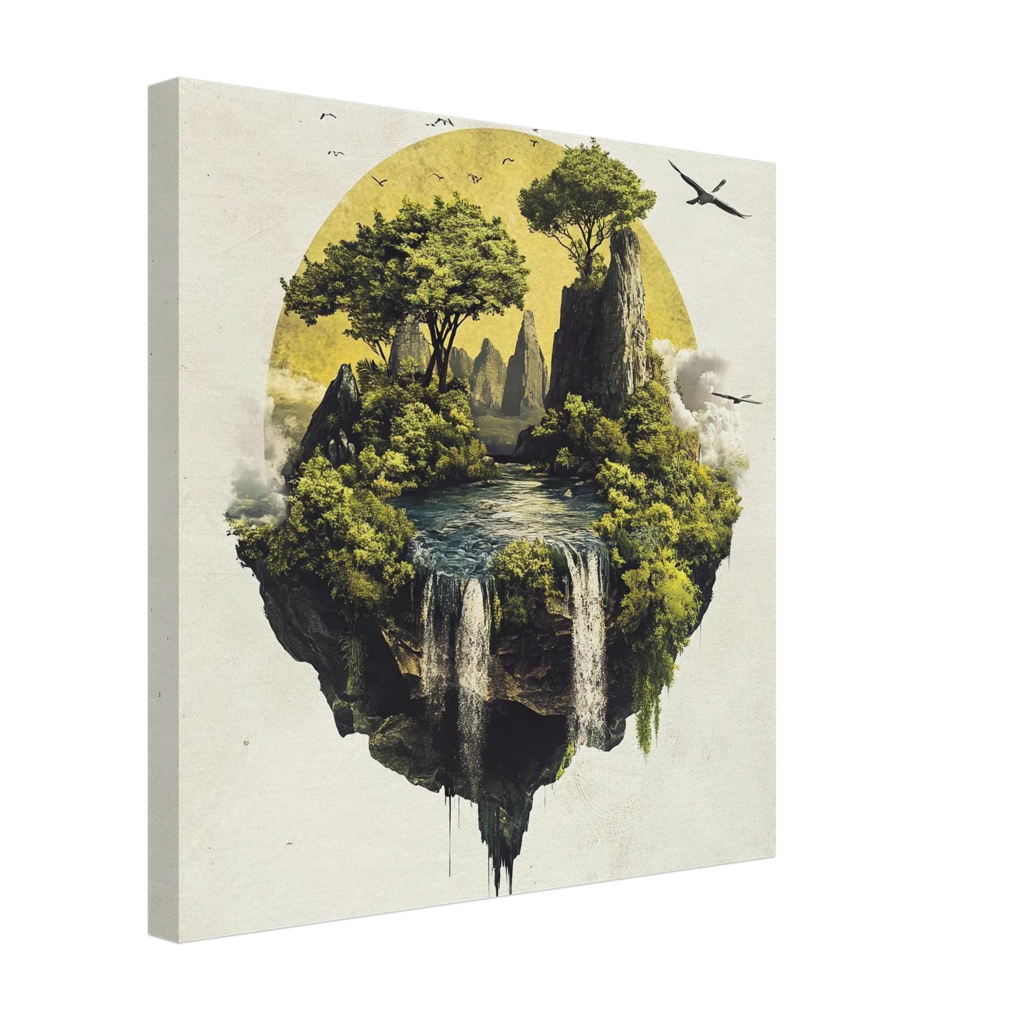 Alivia-Arts ISLE OF STILLNESS – Wo Erde fliegt - Leinwand