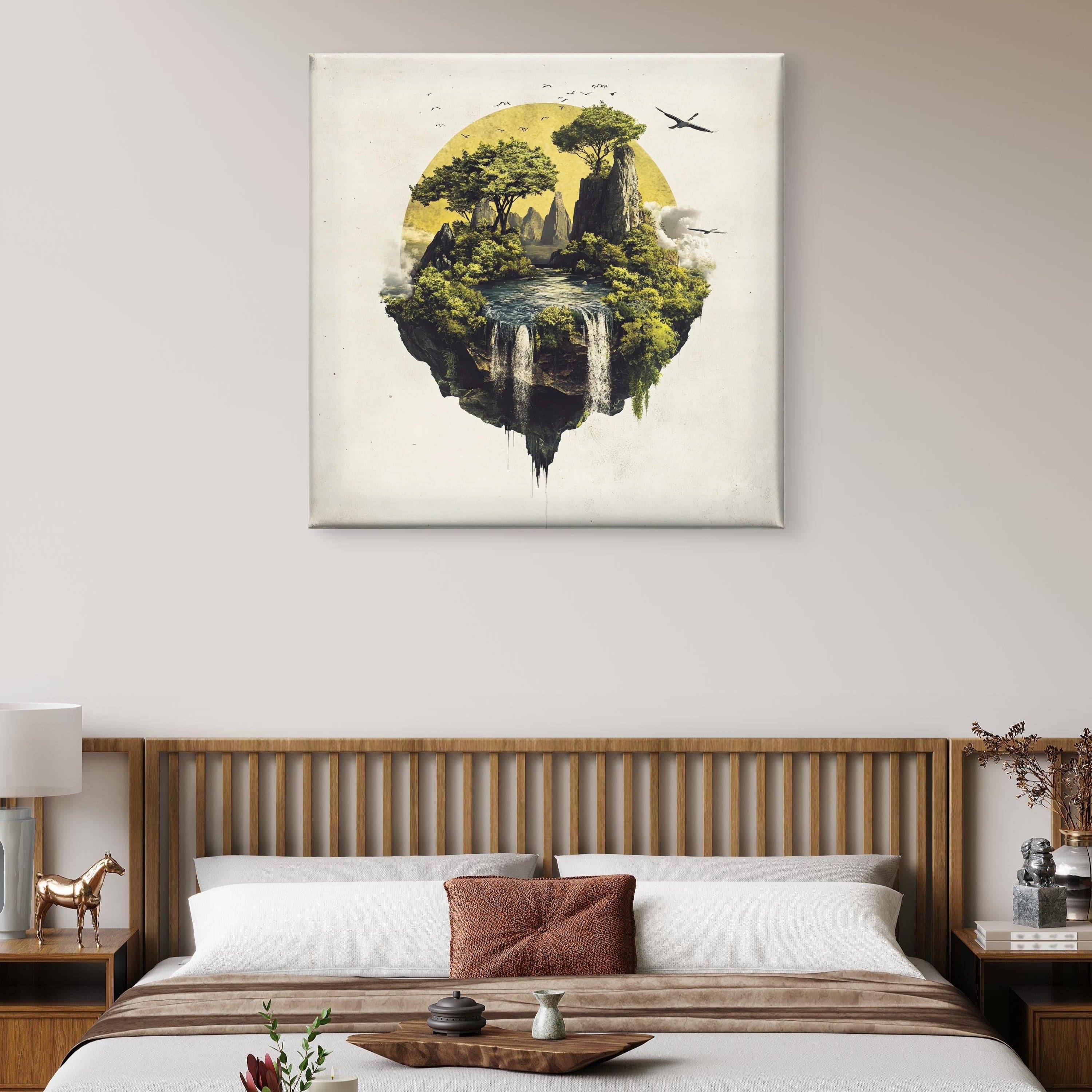 Alivia-Arts ISLE OF STILLNESS – Wo Erde fliegt - Leinwand