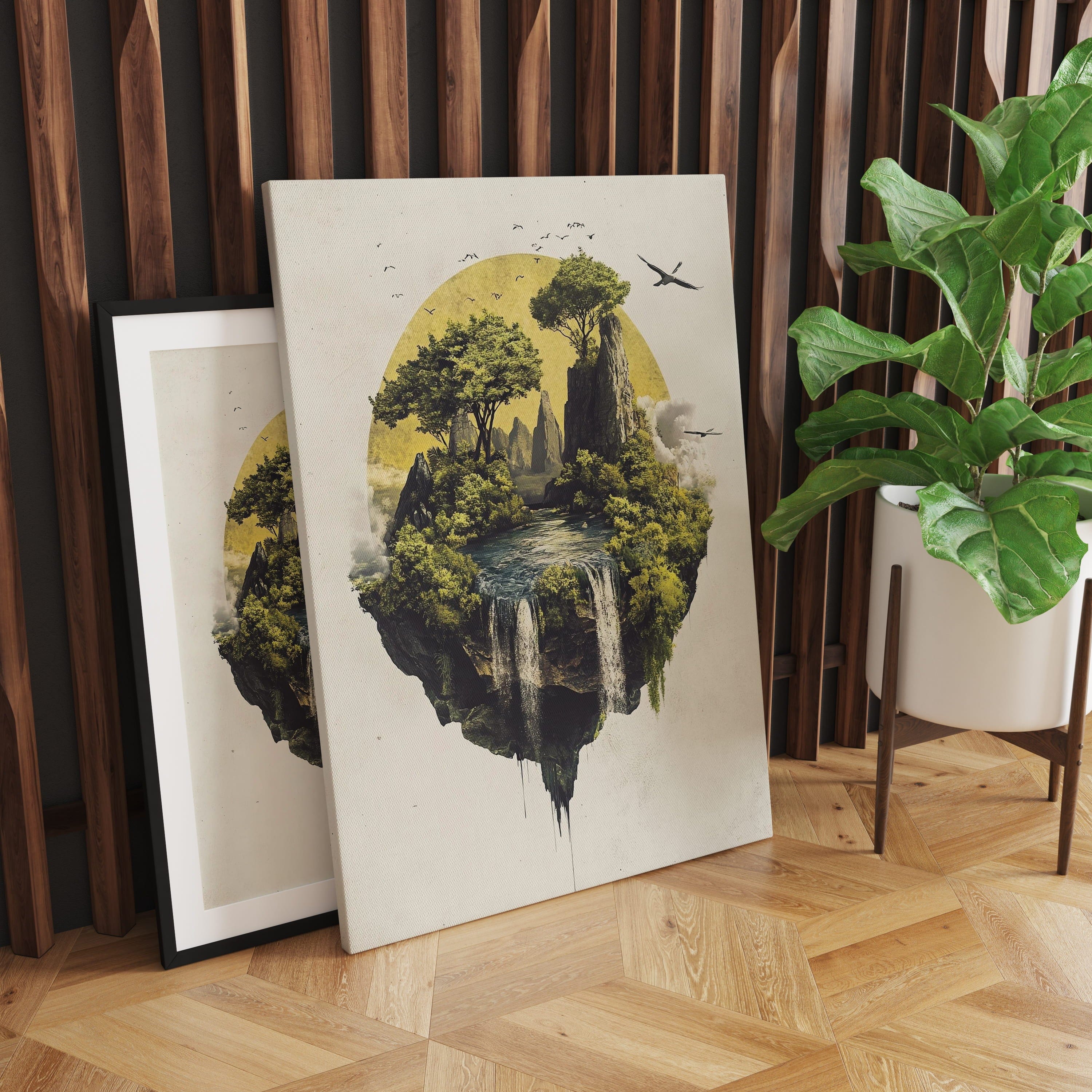 Alivia-Arts ISLE OF STILLNESS – Wo Erde fliegt - Leinwand