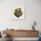 Alivia-Arts ISLE OF STILLNESS – Wo Erde fliegt - Leinwand