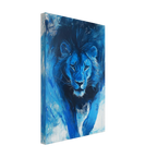 Alivia-Arts KÖNIG IN BLAU – Ausdrucksstarke Löwenkraft - Leinwand