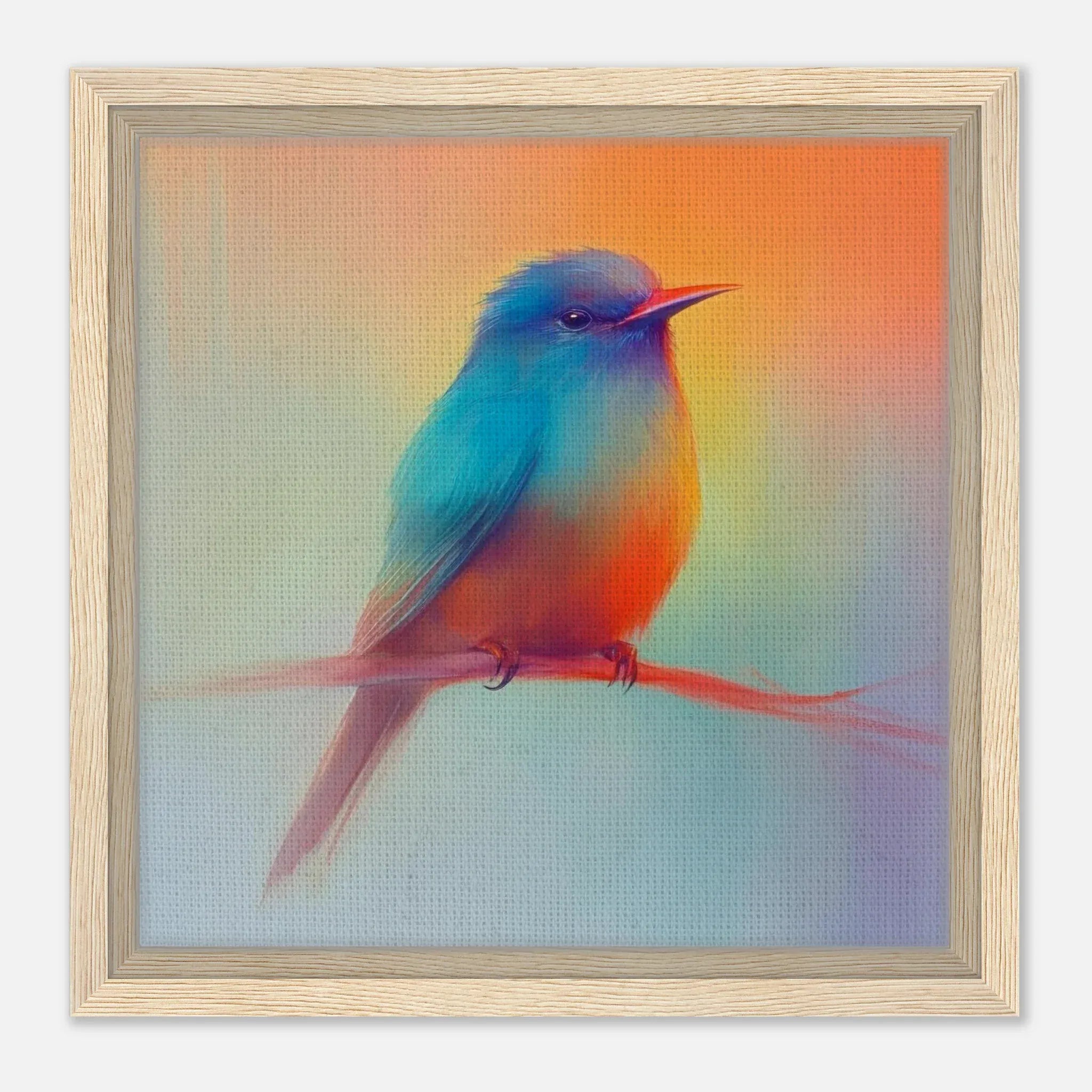 Alivia-Arts LEICHTIGKEIT DES MORGENS – Die pastellene Bühne - Gerahmte Leinwand