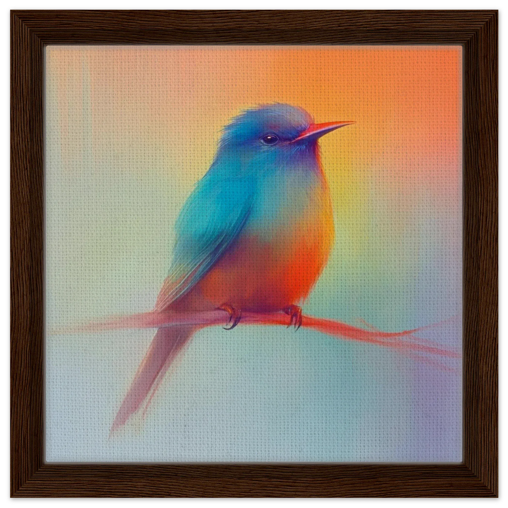 Alivia-Arts LEICHTIGKEIT DES MORGENS – Die pastellene Bühne - Gerahmte Leinwand