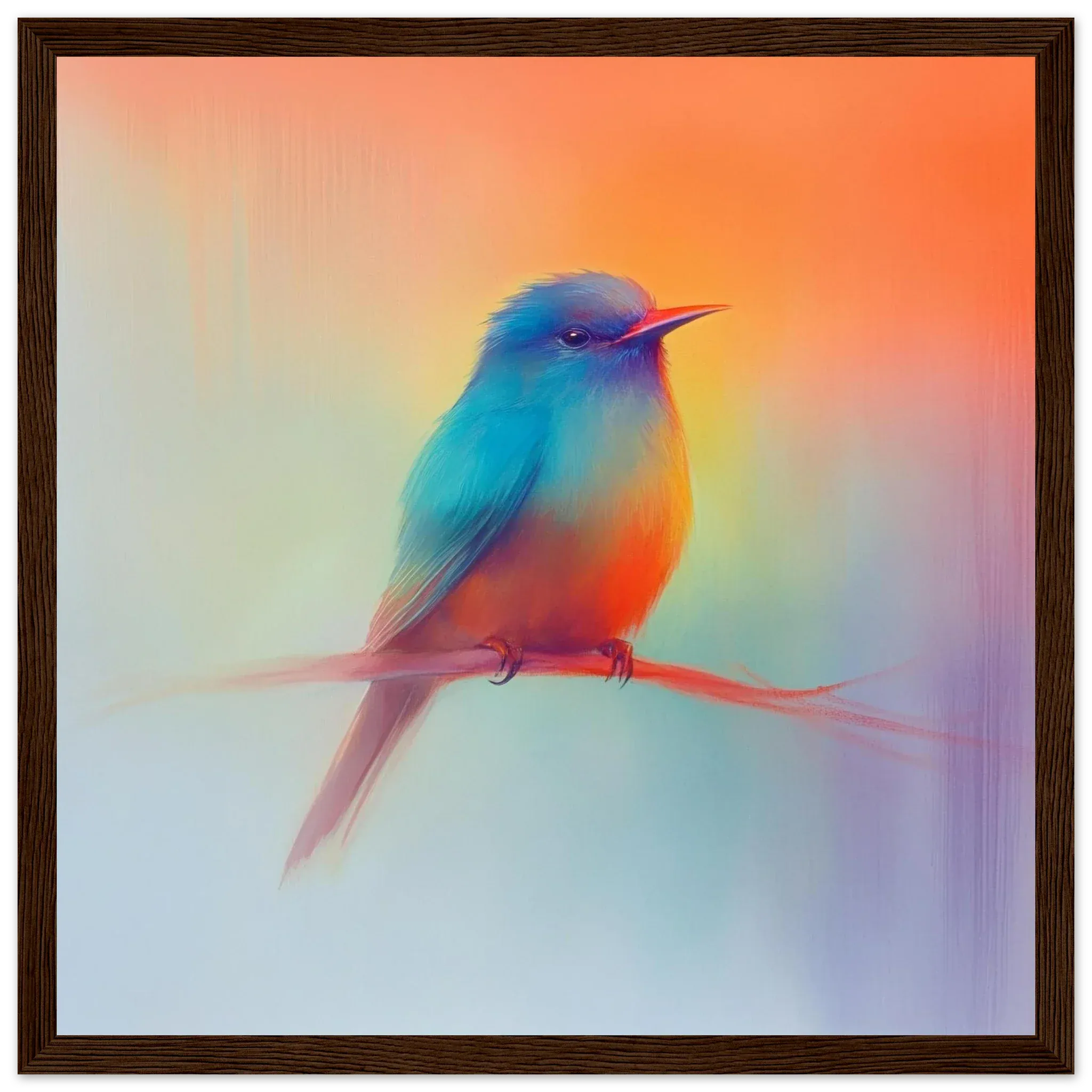 Alivia-Arts LEICHTIGKEIT DES MORGENS – Die pastellene Bühne - Gerahmtes Poster