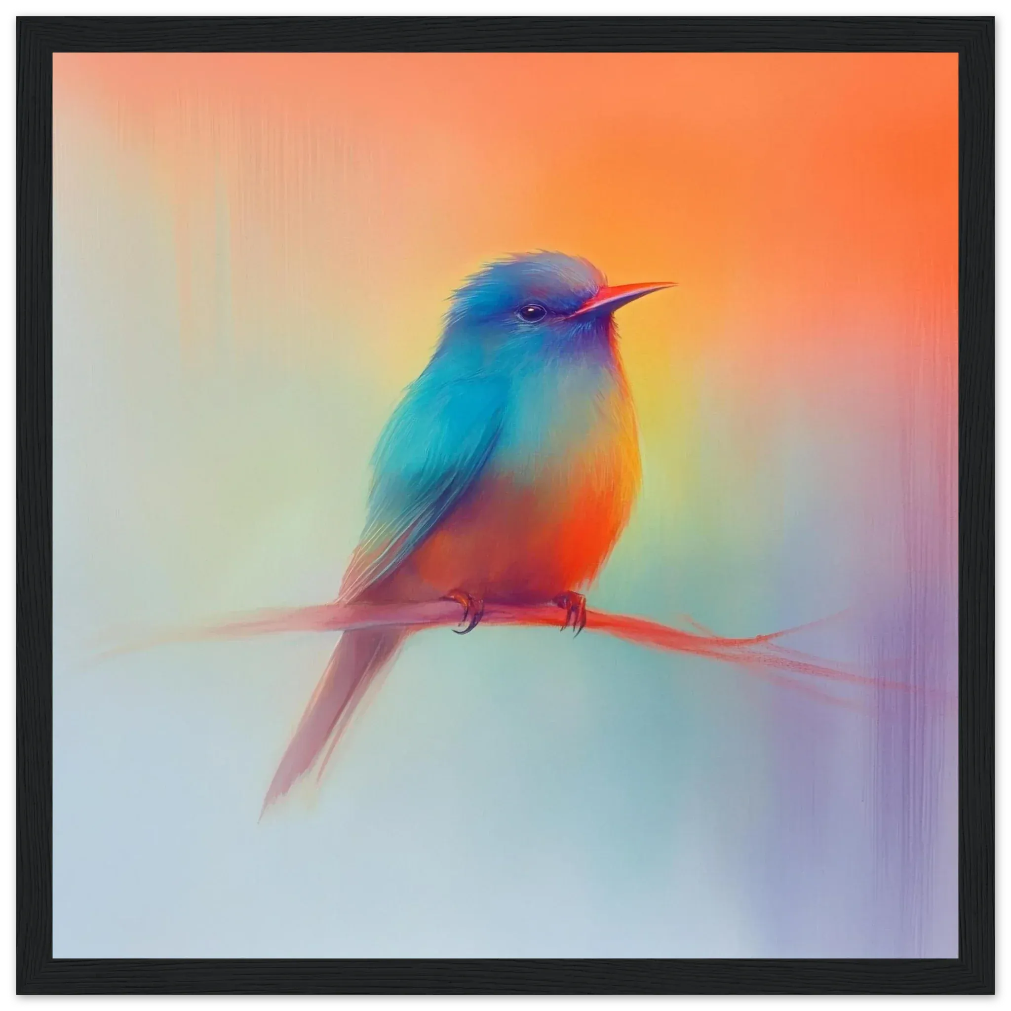 Alivia-Arts LEICHTIGKEIT DES MORGENS – Die pastellene Bühne - Gerahmtes Poster