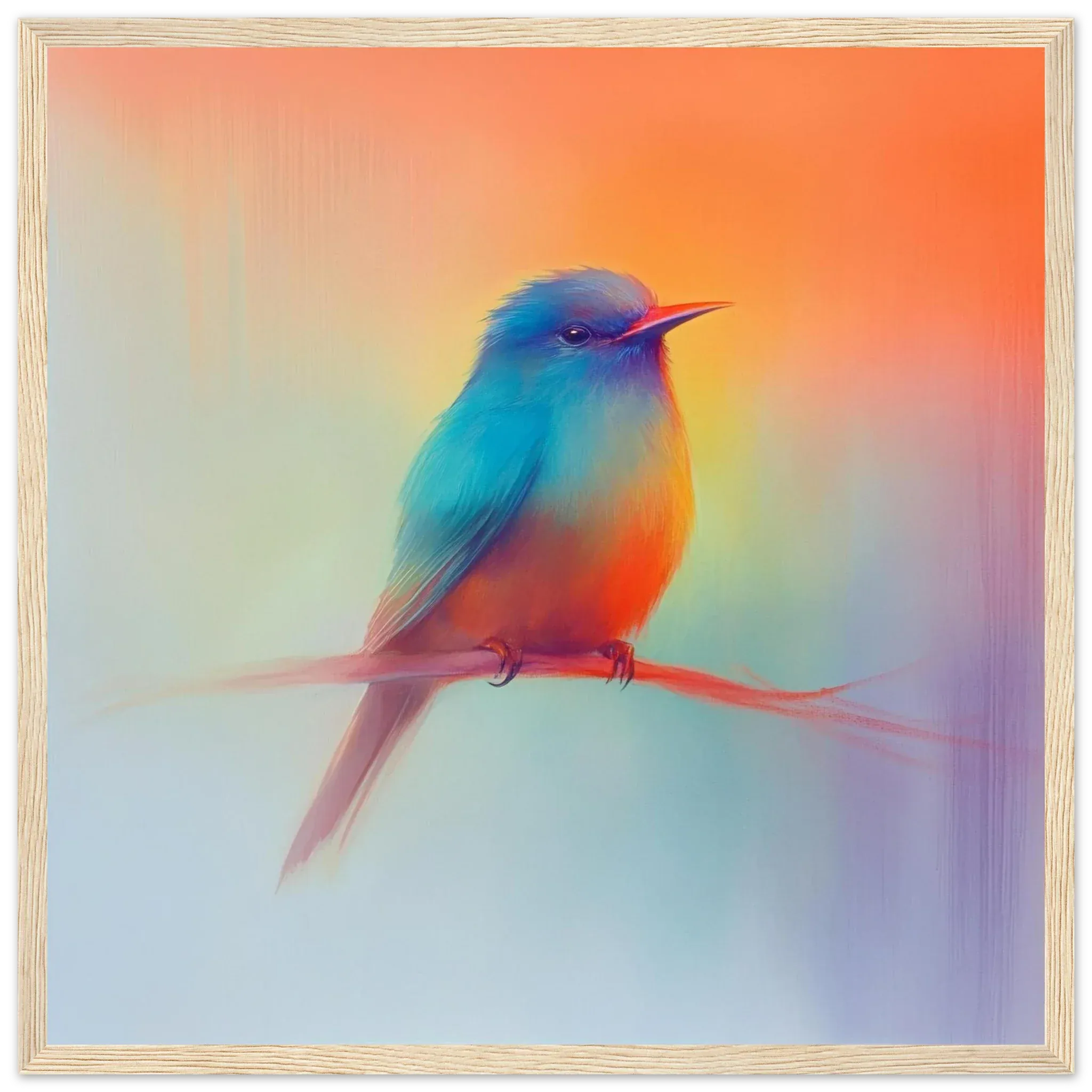 Alivia-Arts LEICHTIGKEIT DES MORGENS – Die pastellene Bühne - Gerahmtes Poster