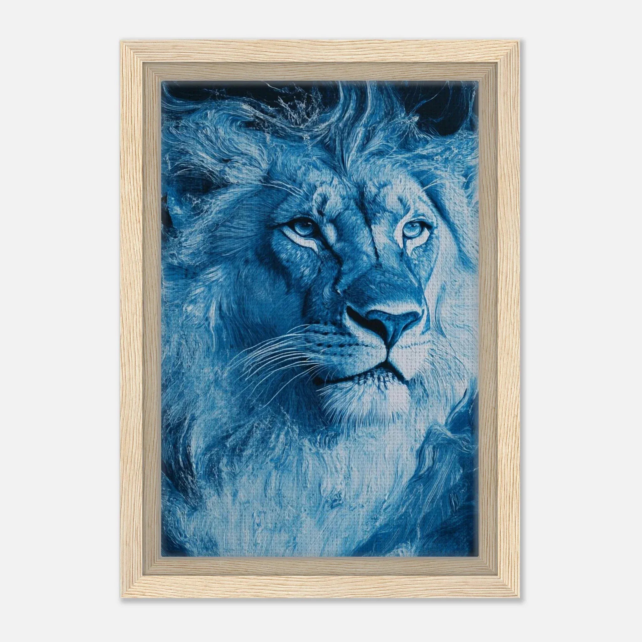 Alivia-Arts LÖWENCHAKRA – Krafttier im Energiefluss - Gerahmte Leinwand