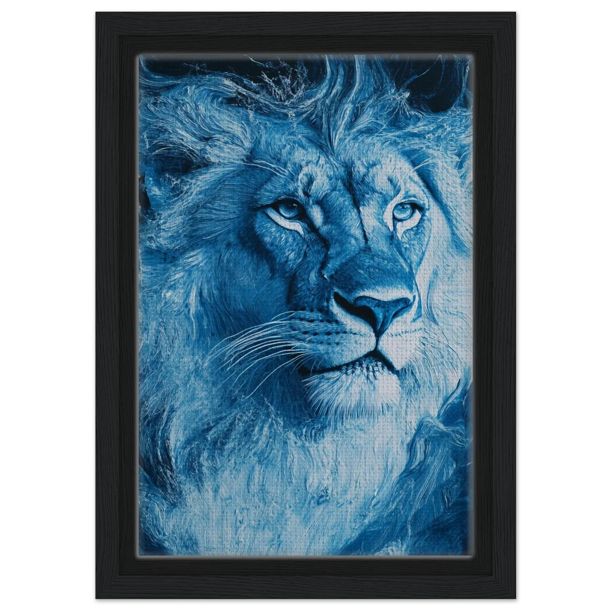 Alivia-Arts LÖWENCHAKRA – Krafttier im Energiefluss - Gerahmte Leinwand