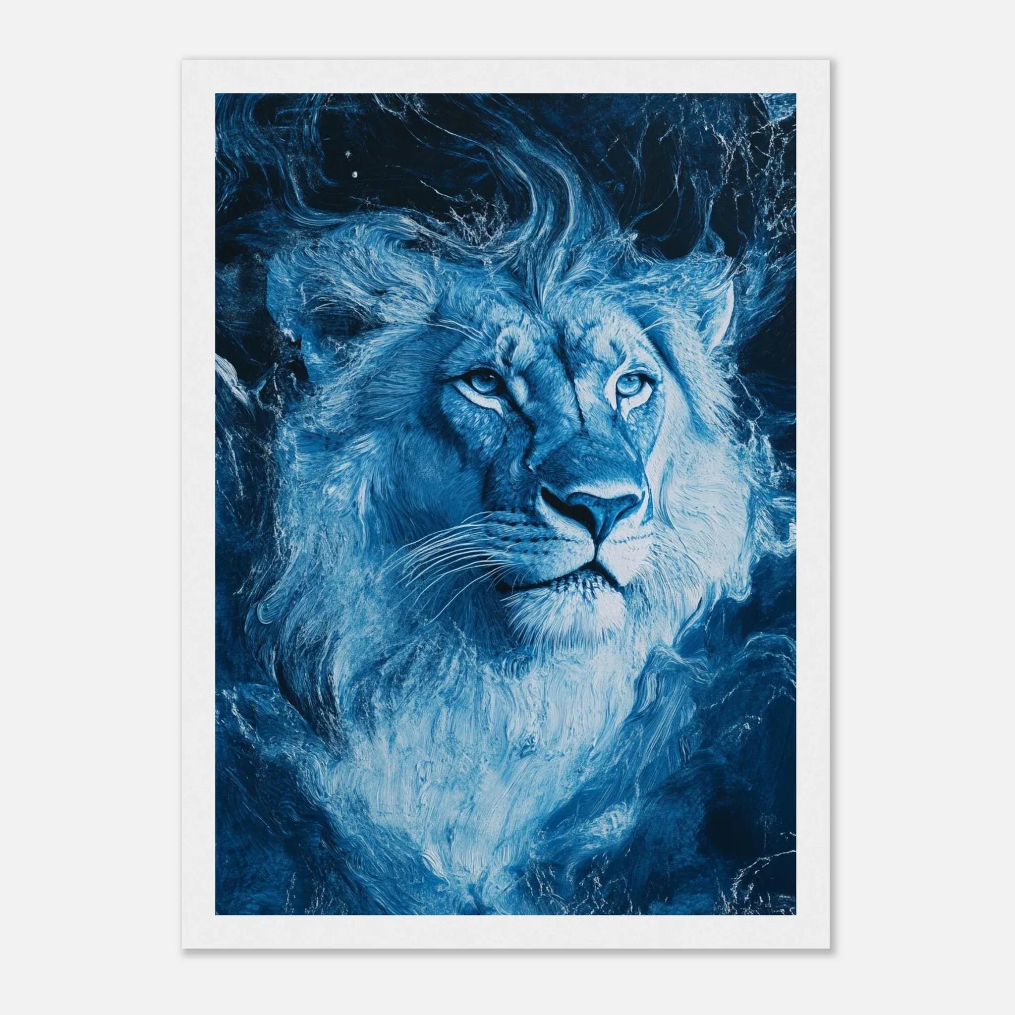 Alivia-Arts LÖWENCHAKRA – Krafttier im Energiefluss - Gerahmtes Poster