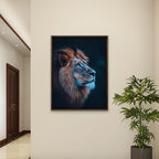 Alivia-Arts MAJESTÄT DES LICHTS – Der Blick eines Löwen - Gerahmtes Poster