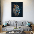 Alivia-Arts MAJESTÄT DES LICHTS – Der Blick eines Löwen - Leinwand
