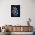 Alivia-Arts MAJESTÄT DES LICHTS – Der Blick eines Löwen - Leinwand