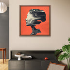 Alivia-Arts MIND WAVES – Stille in Bewegung - Gerahmte Leinwand