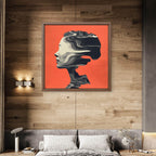 Alivia-Arts MIND WAVES – Stille in Bewegung - Gerahmte Leinwand