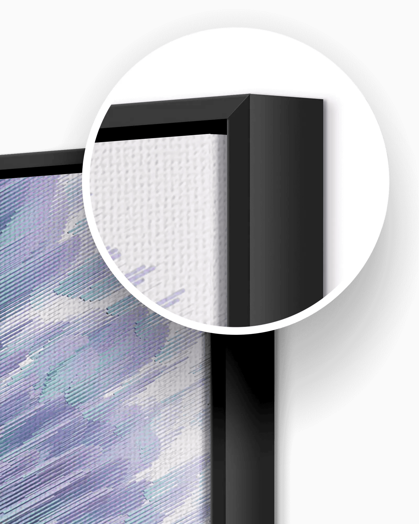 Alivia-Arts MIND WAVES – Stille in Bewegung - Gerahmte Leinwand