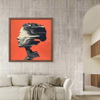 Alivia-Arts MIND WAVES – Stille in Bewegung - Gerahmtes Poster