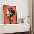 Alivia-Arts MIND WAVES – Stille in Bewegung - Gerahmtes Poster