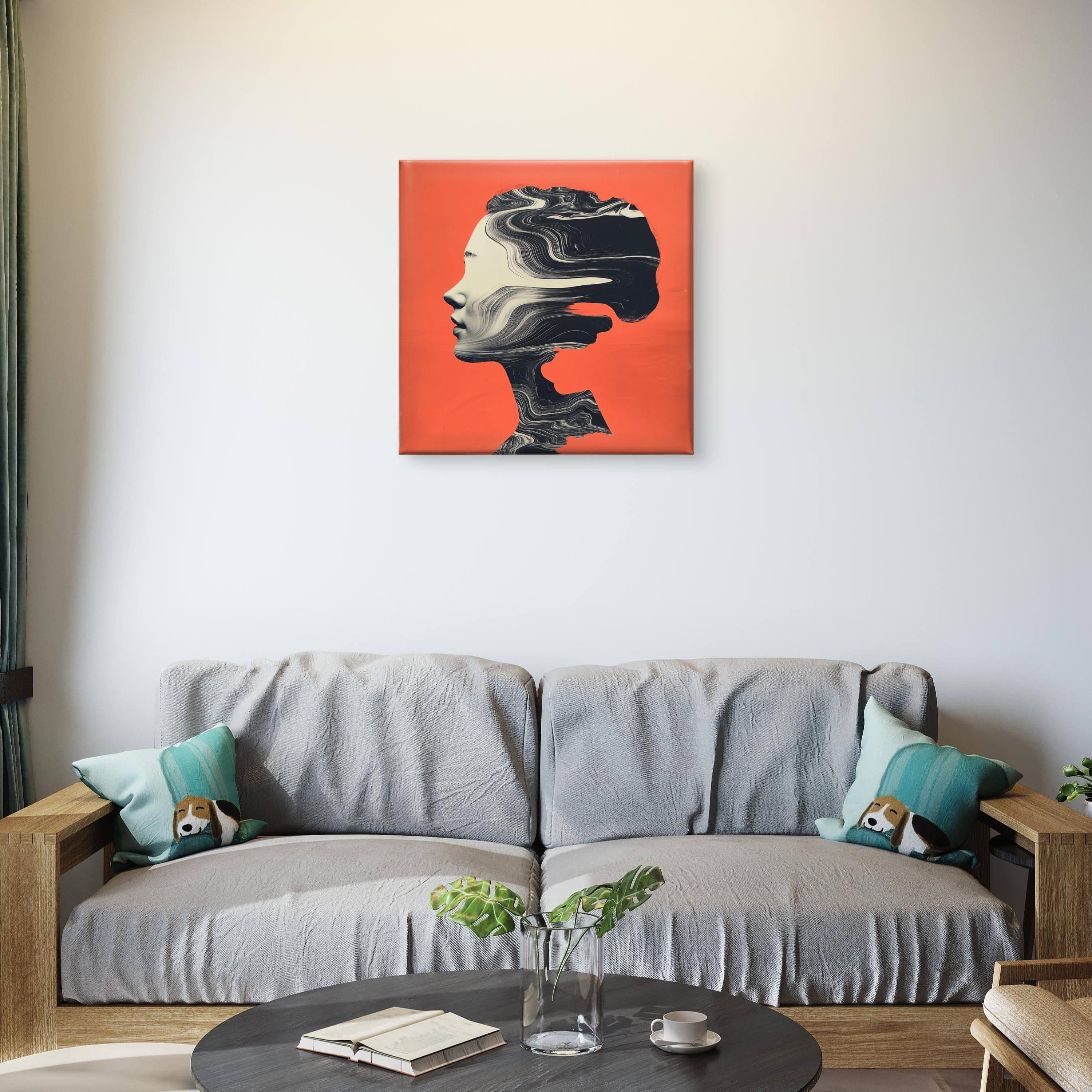 Alivia-Arts MIND WAVES – Stille in Bewegung - Leinwand