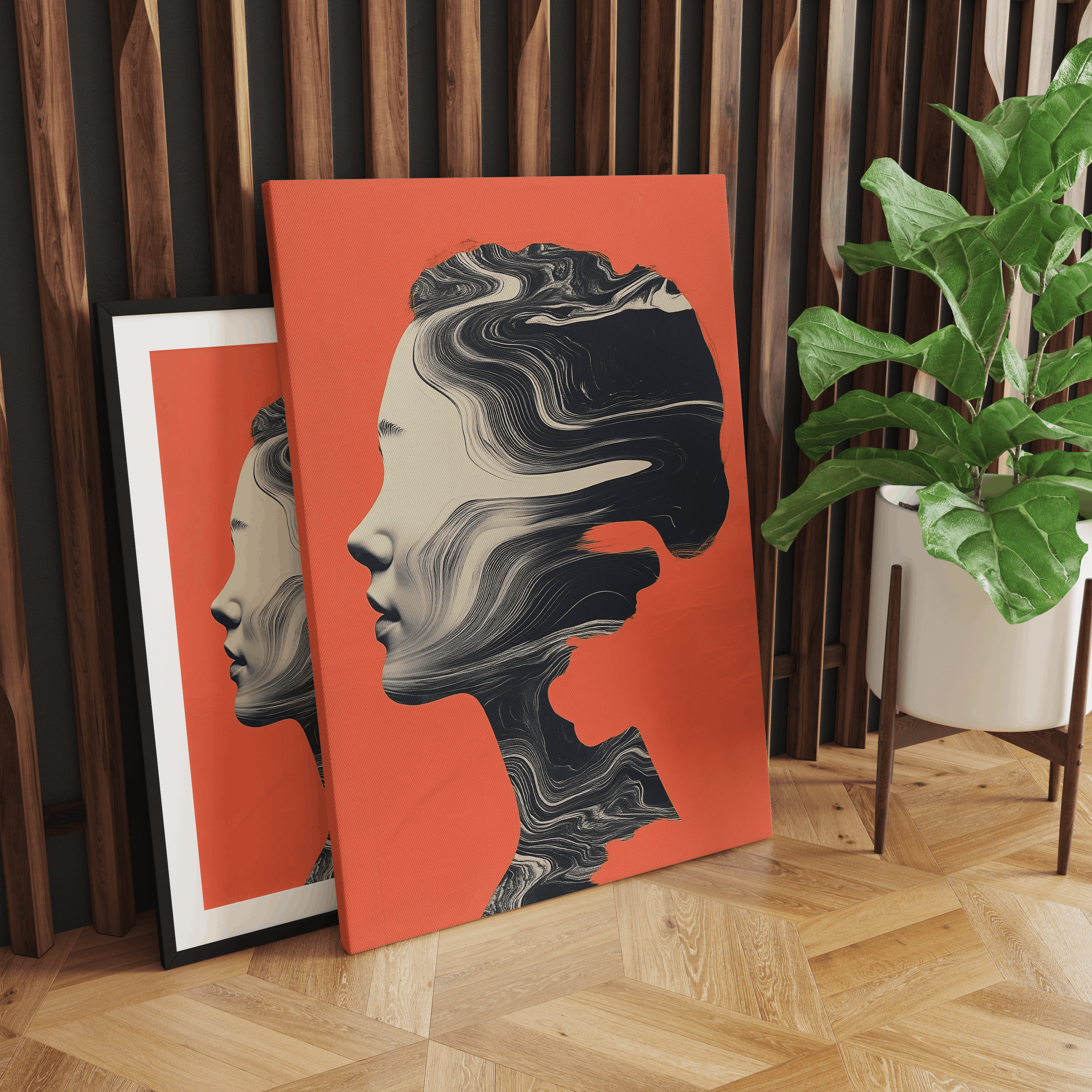 Alivia-Arts MIND WAVES – Stille in Bewegung - Leinwand