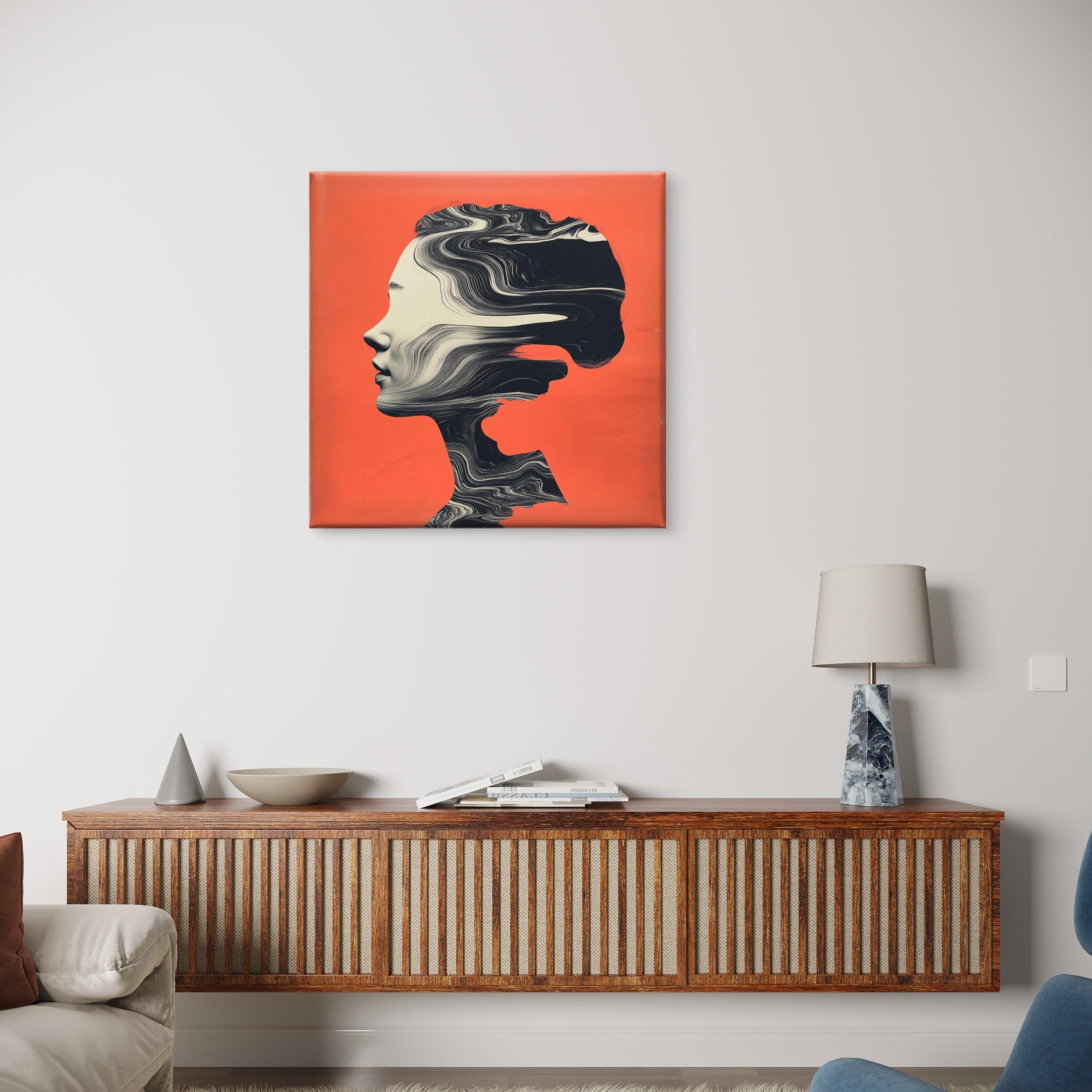 Alivia-Arts MIND WAVES – Stille in Bewegung - Leinwand