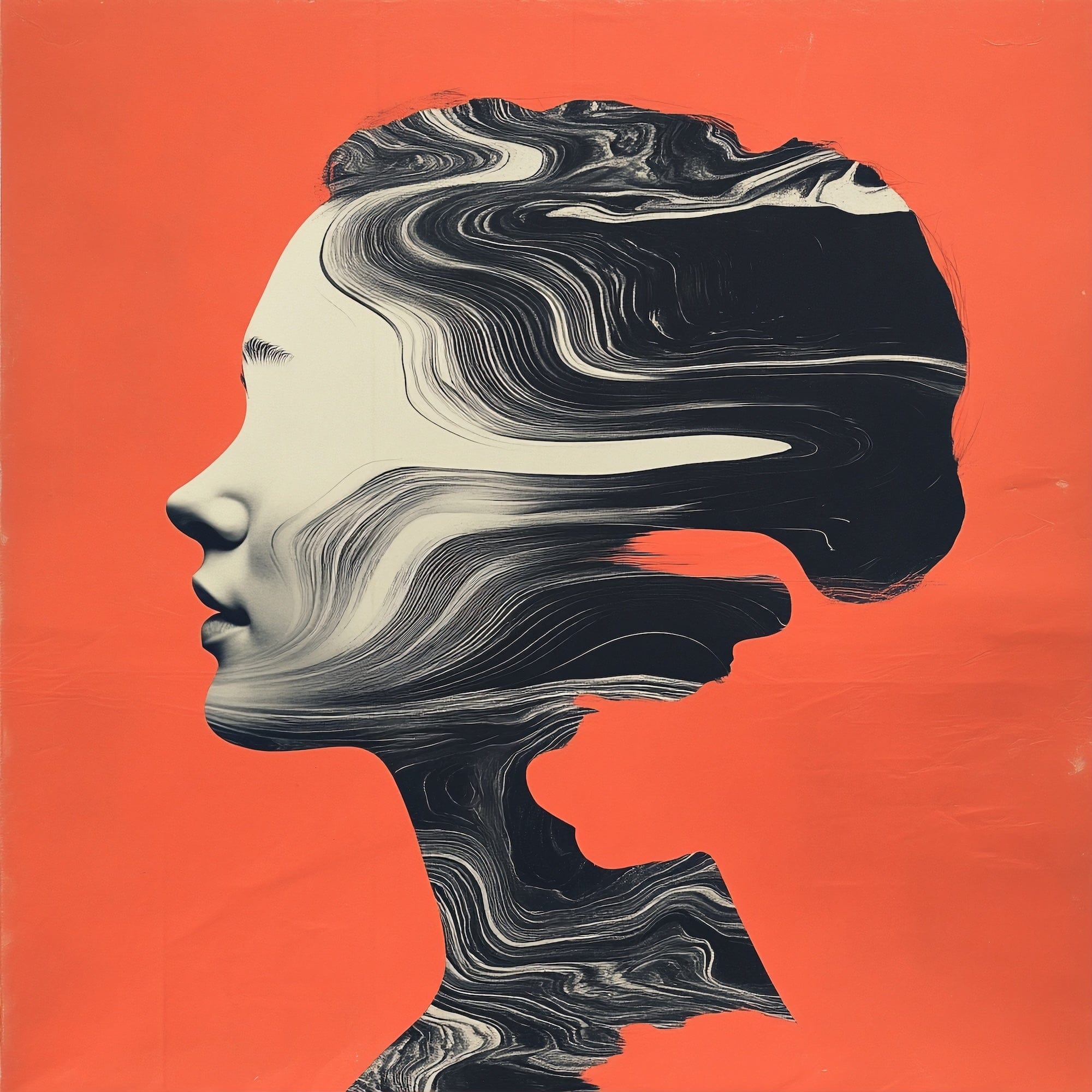 Alivia-Arts MIND WAVES – Stille in Bewegung - Poster