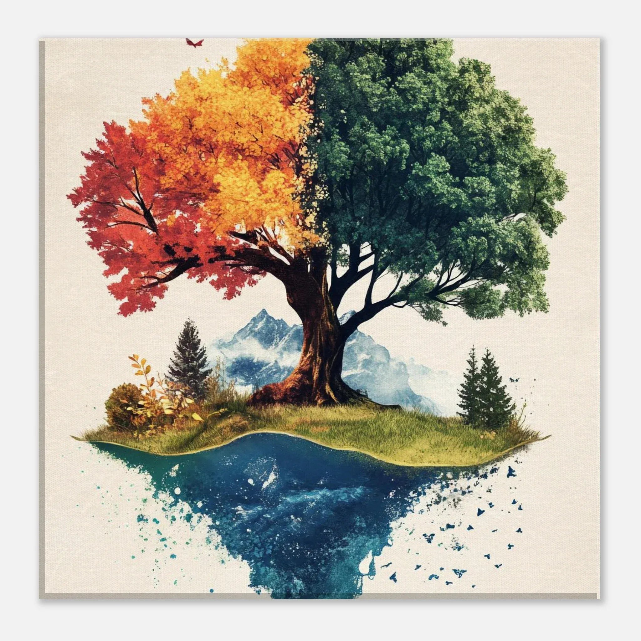 Alivia-Arts SEASONS WITHIN – Der Baum des Wandels - Leinwand