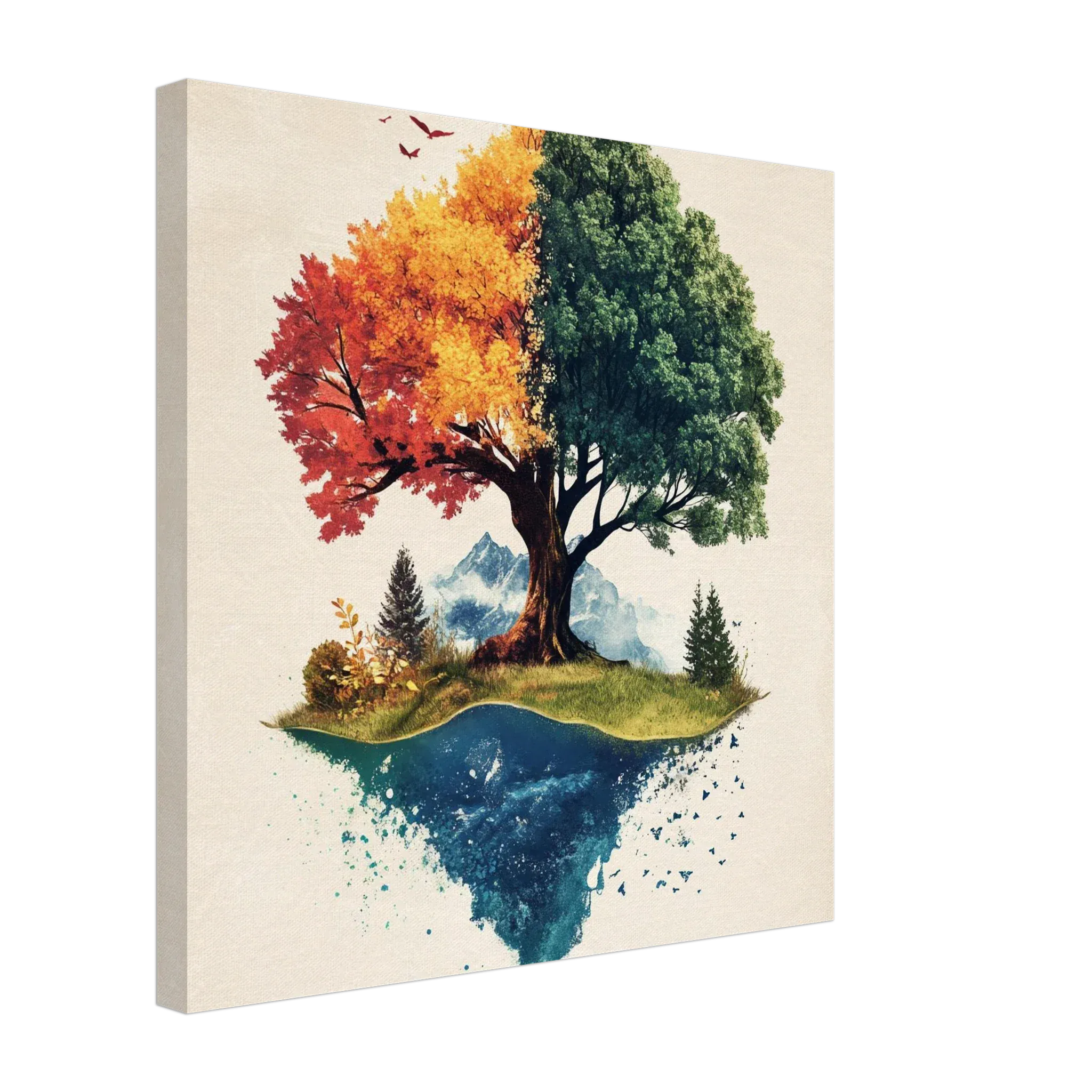 Alivia-Arts SEASONS WITHIN – Der Baum des Wandels - Leinwand