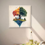 Alivia-Arts SEASONS WITHIN – Der Baum des Wandels - Leinwand