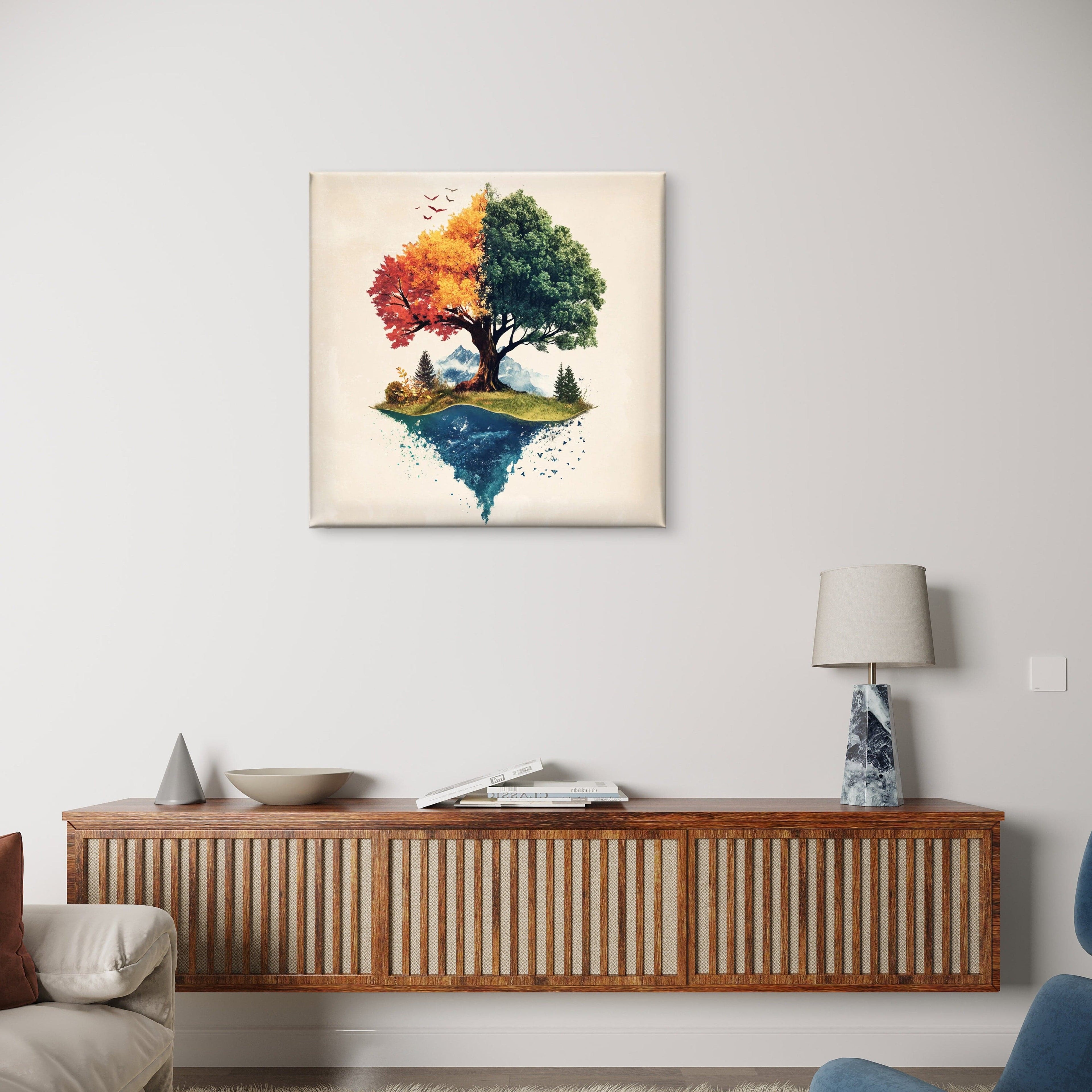 Alivia-Arts SEASONS WITHIN – Der Baum des Wandels - Leinwand