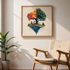 Alivia-Arts SEASONS WITHIN – Der Baum des Wandels - Poster