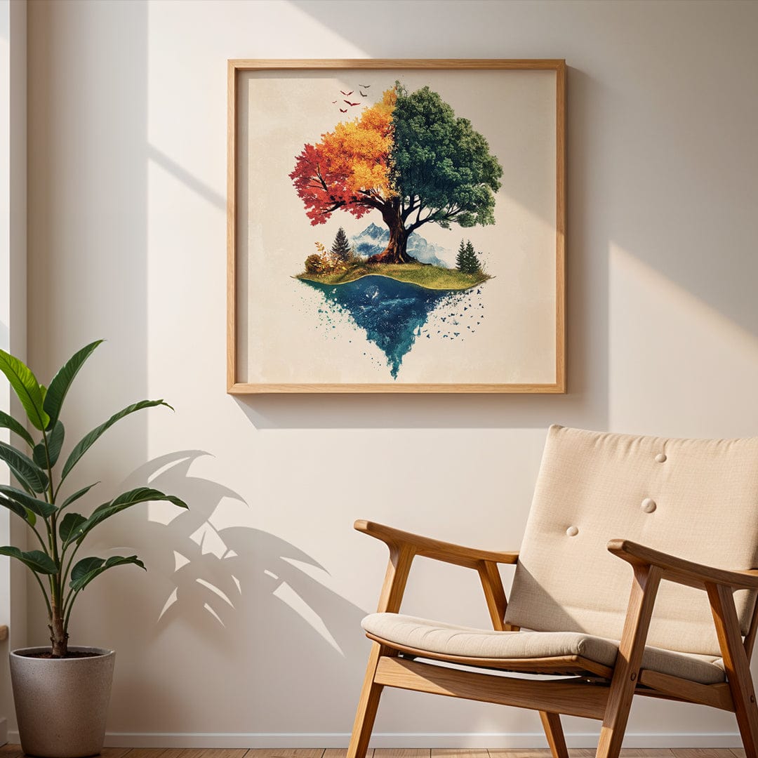 Alivia-Arts SEASONS WITHIN – Der Baum des Wandels - Poster