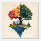 Alivia-Arts SEASONS WITHIN – Der Baum des Wandels - Poster