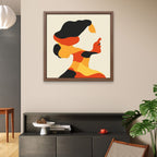 Alivia-Arts SHE SHAPES – In Farbe geformt - Gerahmte Leinwand