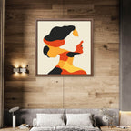 Alivia-Arts SHE SHAPES – In Farbe geformt - Gerahmte Leinwand