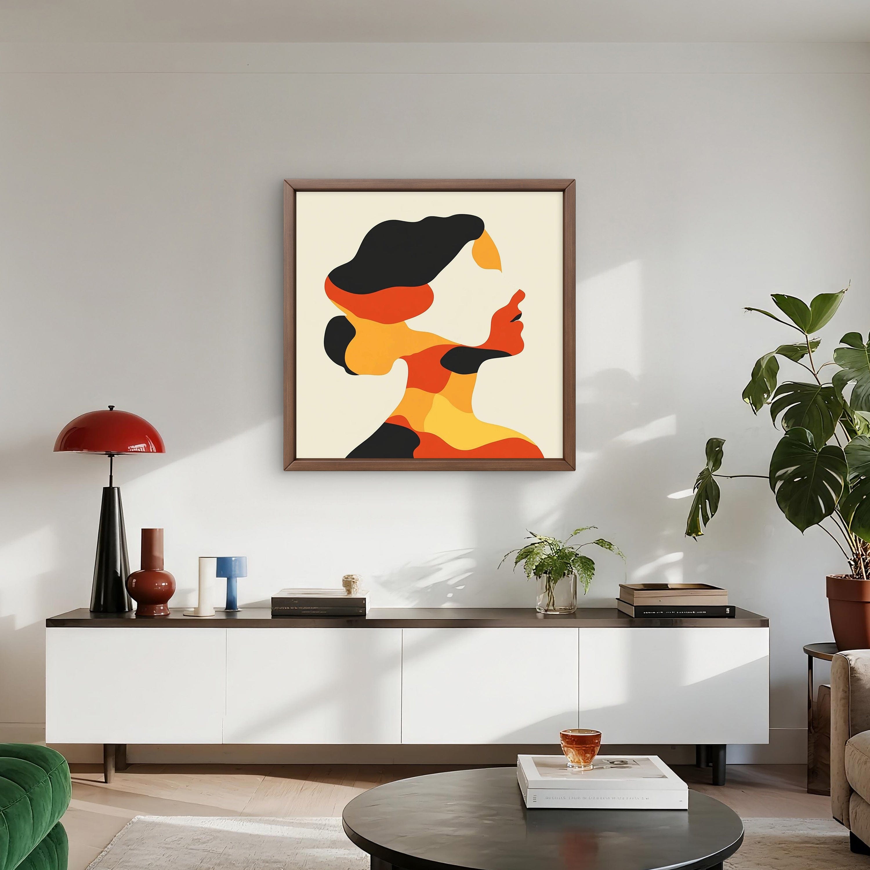 Alivia-Arts SHE SHAPES – In Farbe geformt - Gerahmte Leinwand