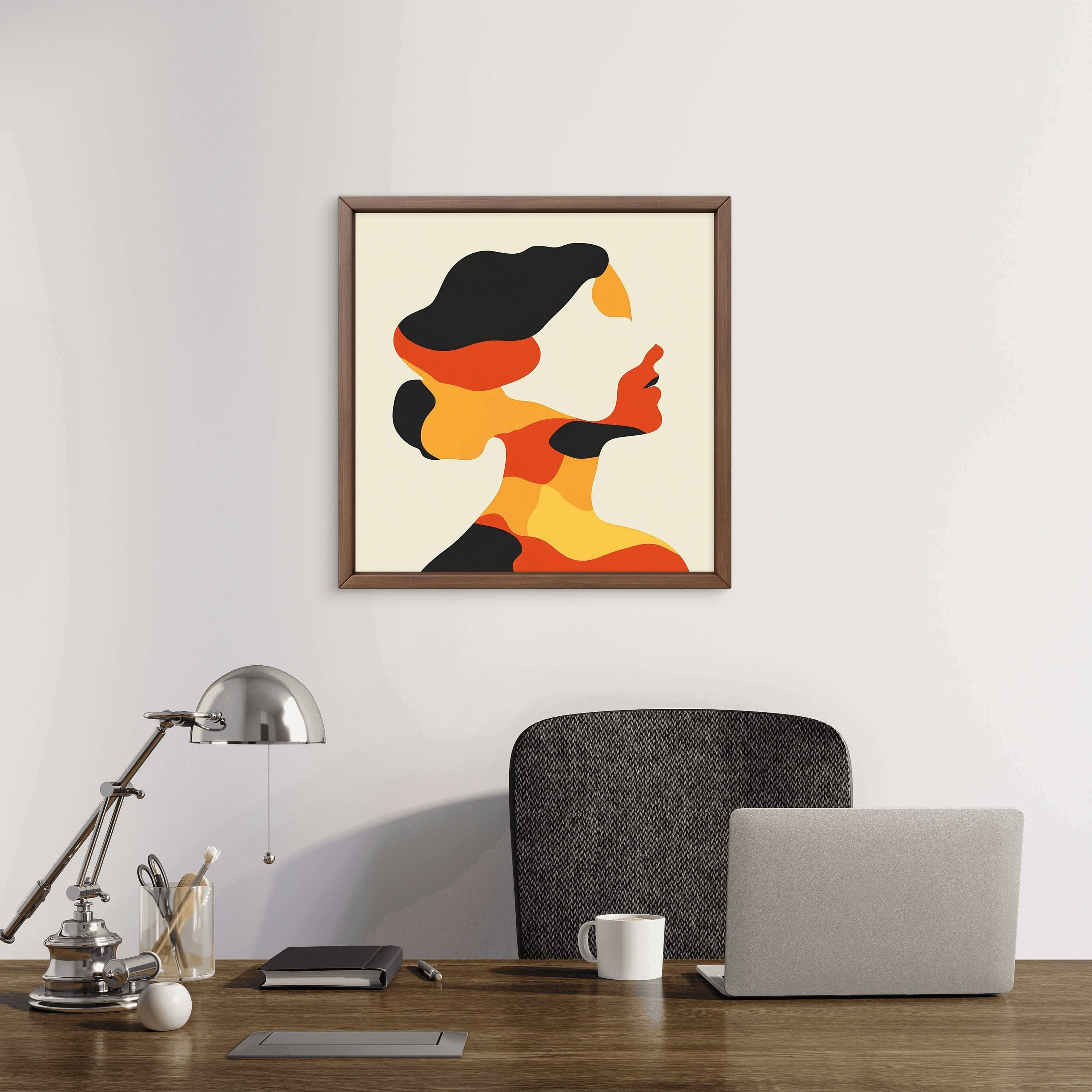 Alivia-Arts SHE SHAPES – In Farbe geformt - Gerahmte Leinwand