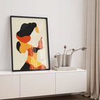 Alivia-Arts SHE SHAPES – In Farbe geformt - Gerahmtes Poster