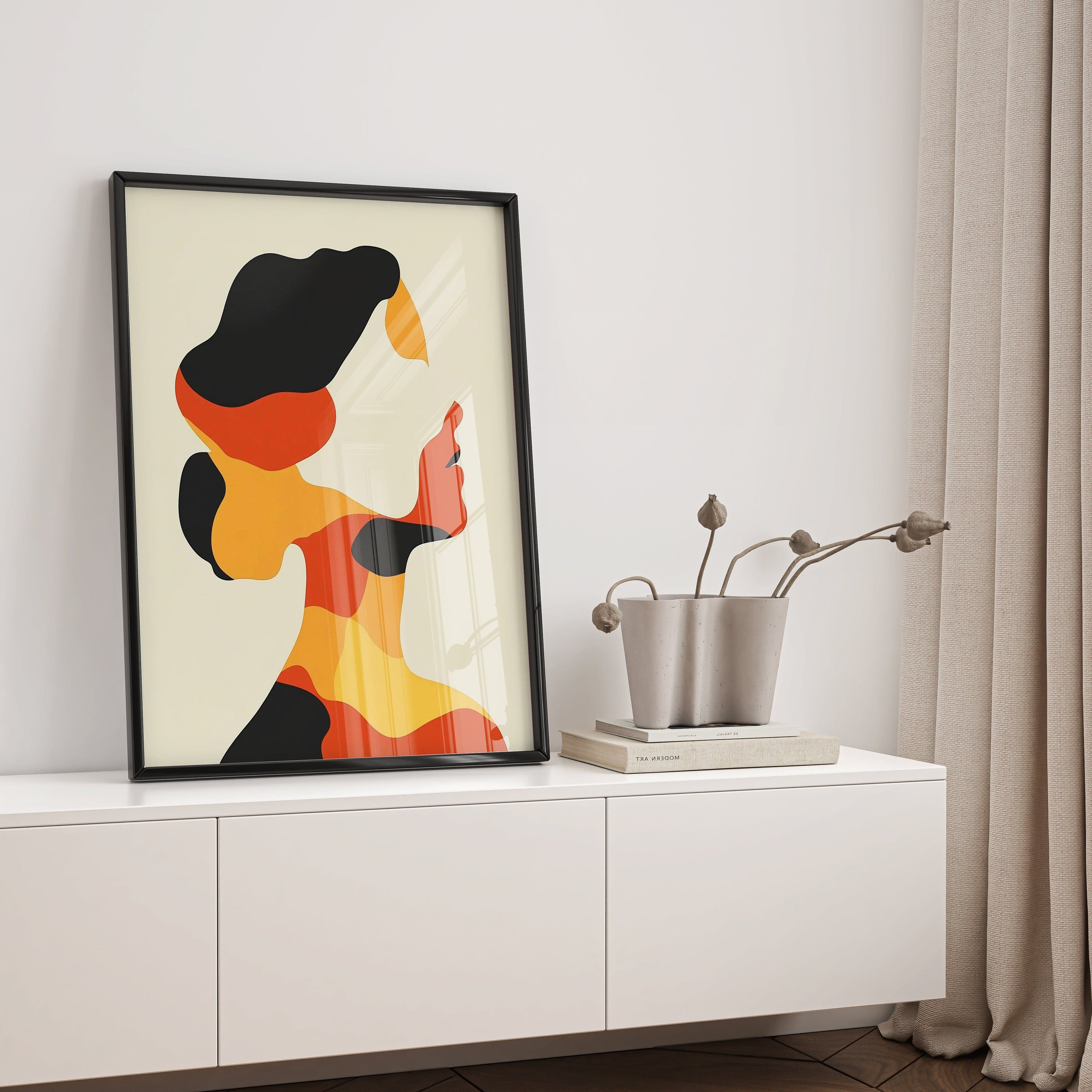 Alivia-Arts SHE SHAPES – In Farbe geformt - Gerahmtes Poster