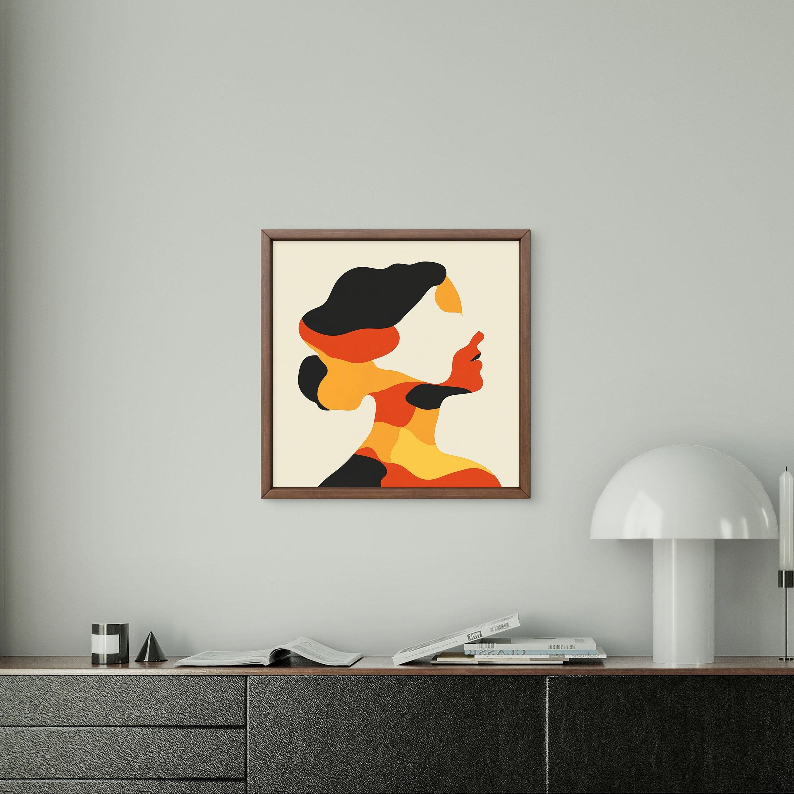 Alivia-Arts SHE SHAPES – In Farbe geformt - Gerahmtes Poster