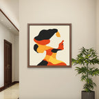 Alivia-Arts SHE SHAPES – In Farbe geformt - Gerahmtes Poster