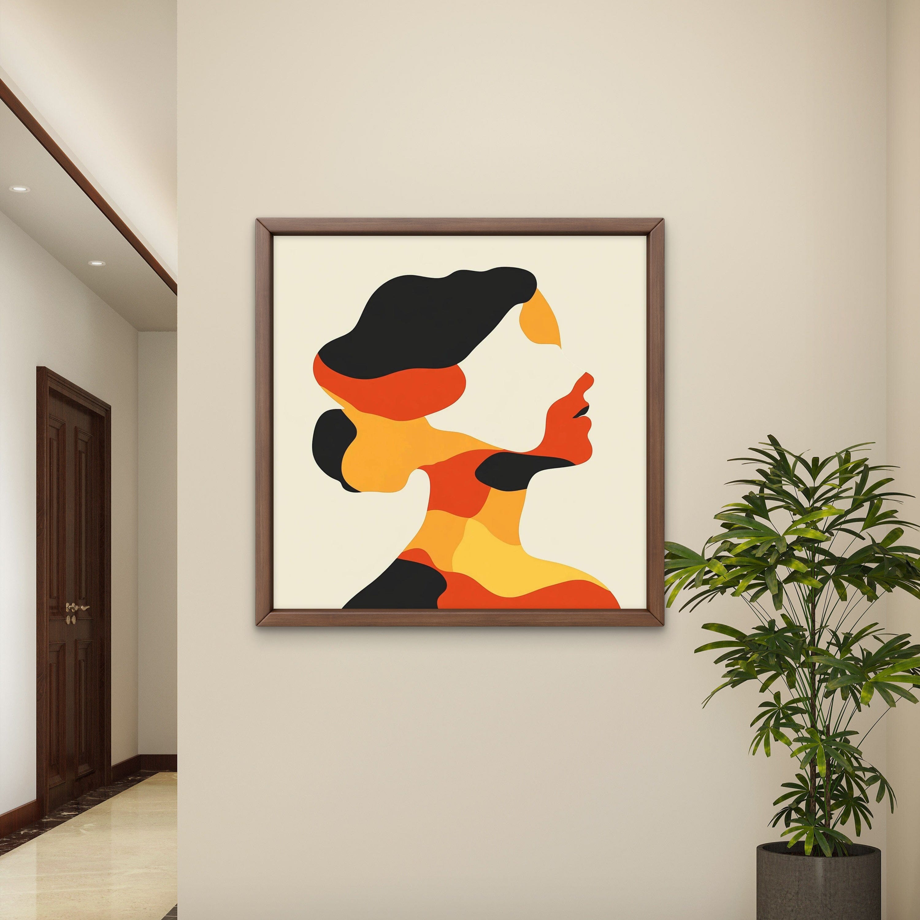 Alivia-Arts SHE SHAPES – In Farbe geformt - Gerahmtes Poster