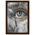 Alivia-Arts SILVER EYE – Blick aus einer anderen Welt - Gerahmte Leinwand